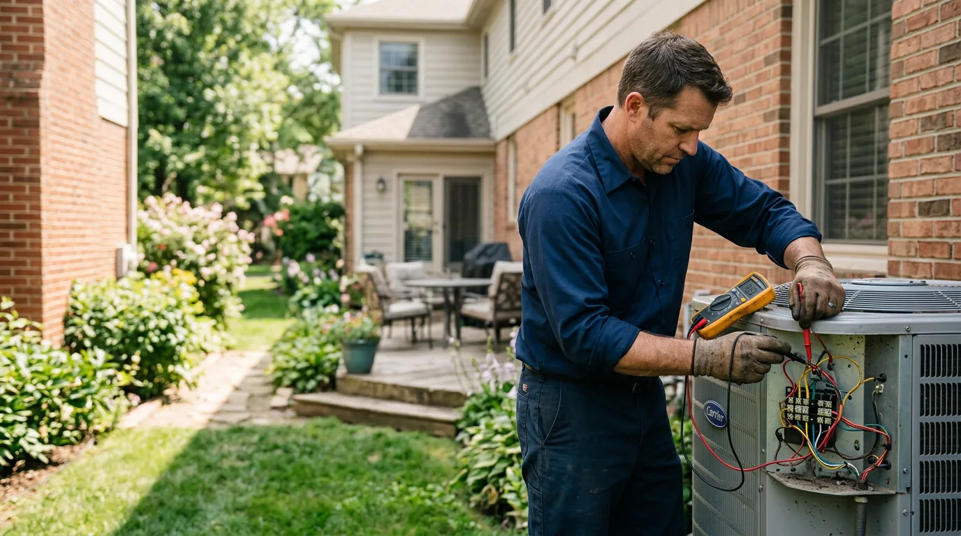 HVAC technician working near Riddleton, TN